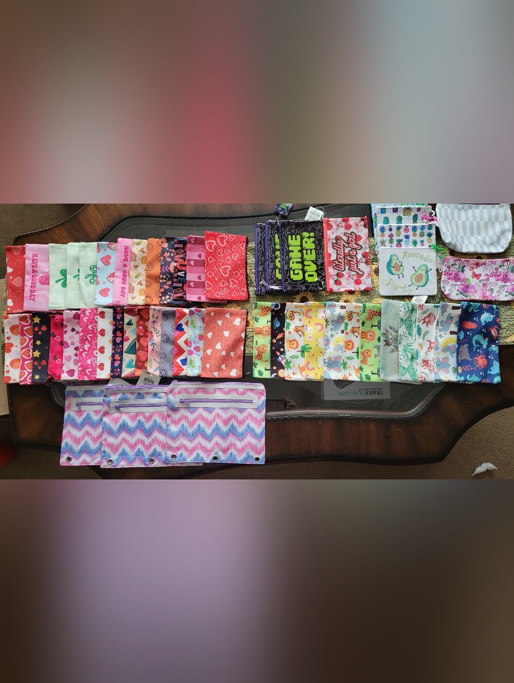 Lot of 150 Assorted Cosmetic bags/Pencil Pouches - Picture 6 of 11